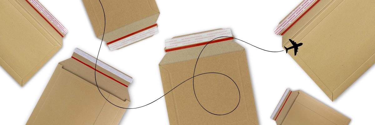 Shipping cardboard envelopes