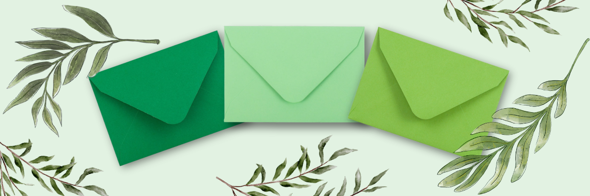 Eucalyptus paper envelopes