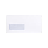White Envelope with Internal Opacity - Window 110x220 mm (DL) 110gsm
