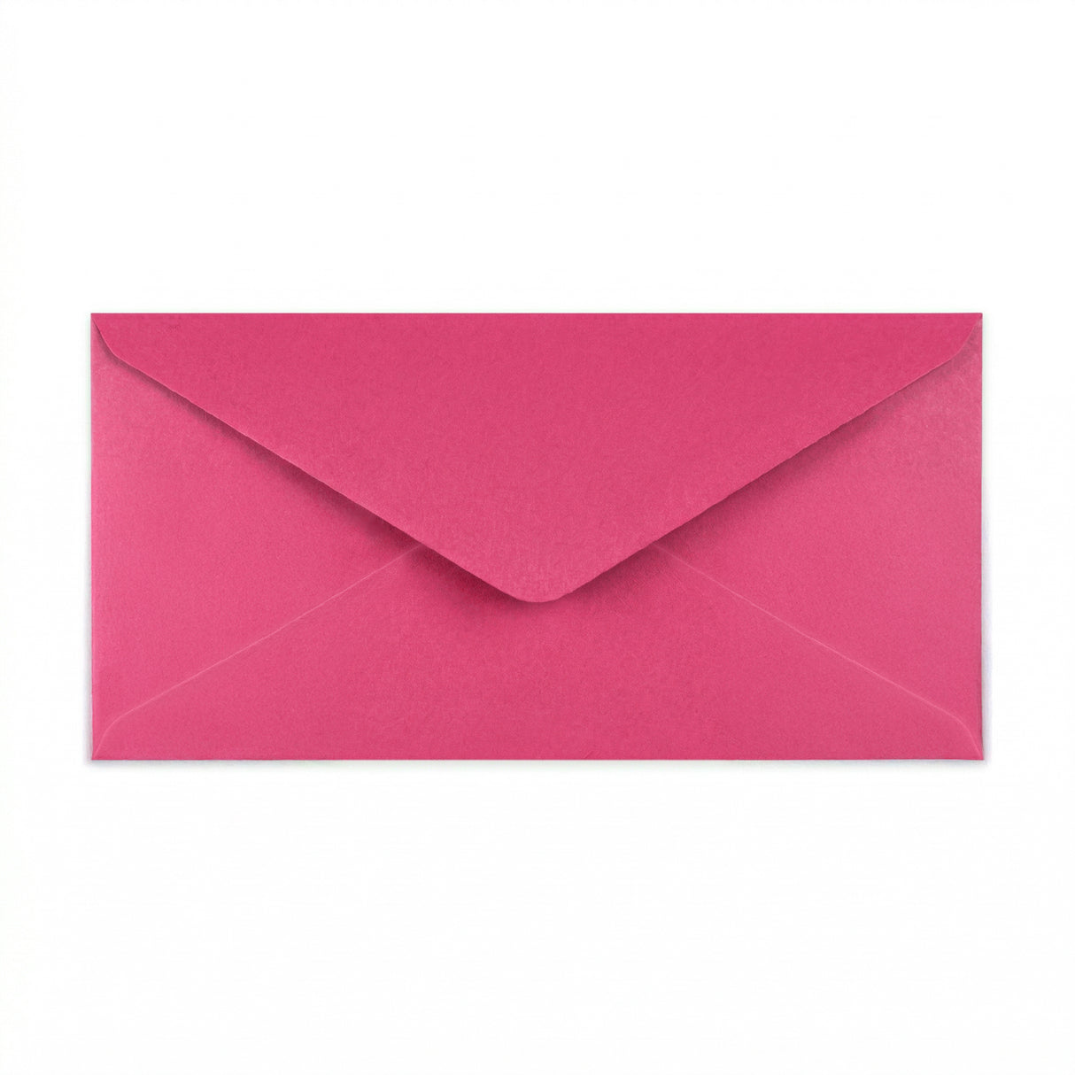 DL Fuschia Pink Gummed V-Flap Envelope (110 x 220mm)