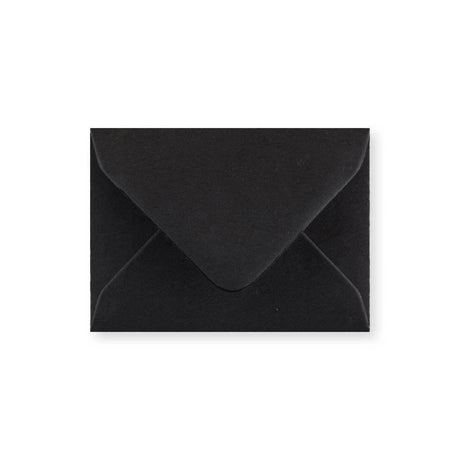 Black Gummed V-Flap Greeting Card Envelope (70 x 100mm)