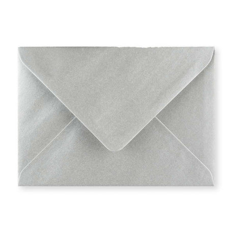 Metallic Silver Gummed V-Flap Greeting Card Envelope (125 x 175mm)