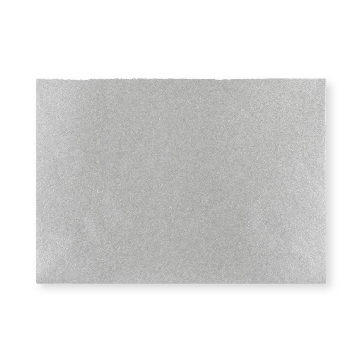 Metallic Silver Gummed V-Flap Greeting Card Envelope (133 x 184mm)