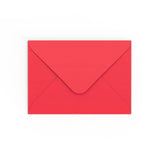 B6 Bright Red Gummed V-Flap Envelope (125 x 175mm)