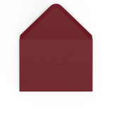 Burgundy envelopes