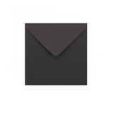 Black Gummed V-Flap Envelope (140 x 140 mm)