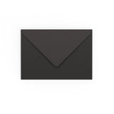 C6 Black Gummed V-Flap Envelope (114 X 162 mm)