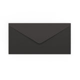 DL Black Gummed V-Flap Envelope (110 x 220 mm)