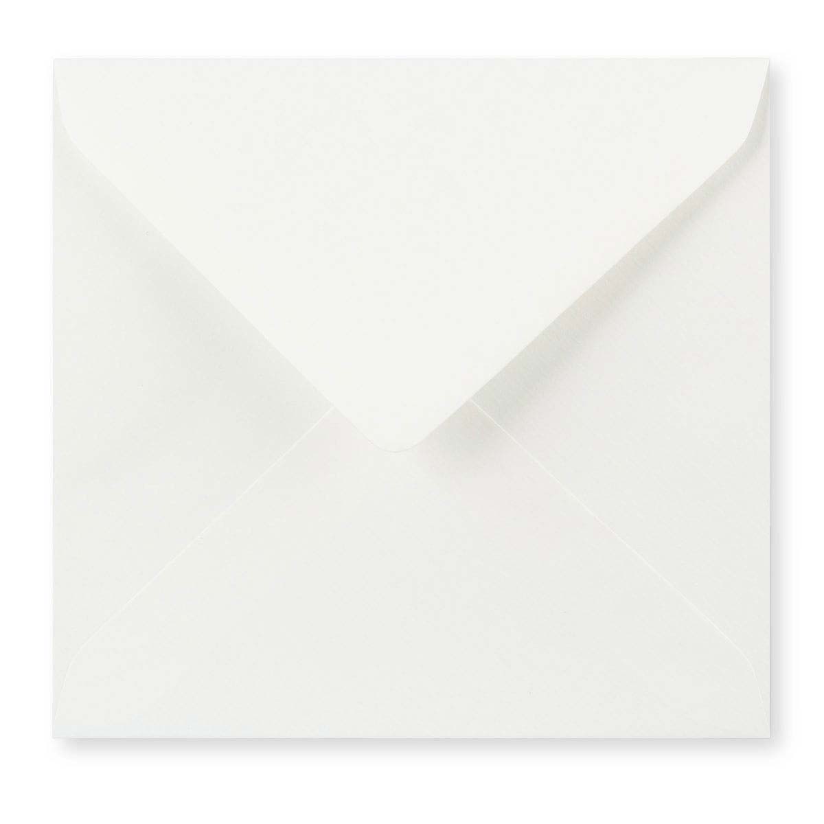White lightweight laid envelope (90gsm) 155x155 mm