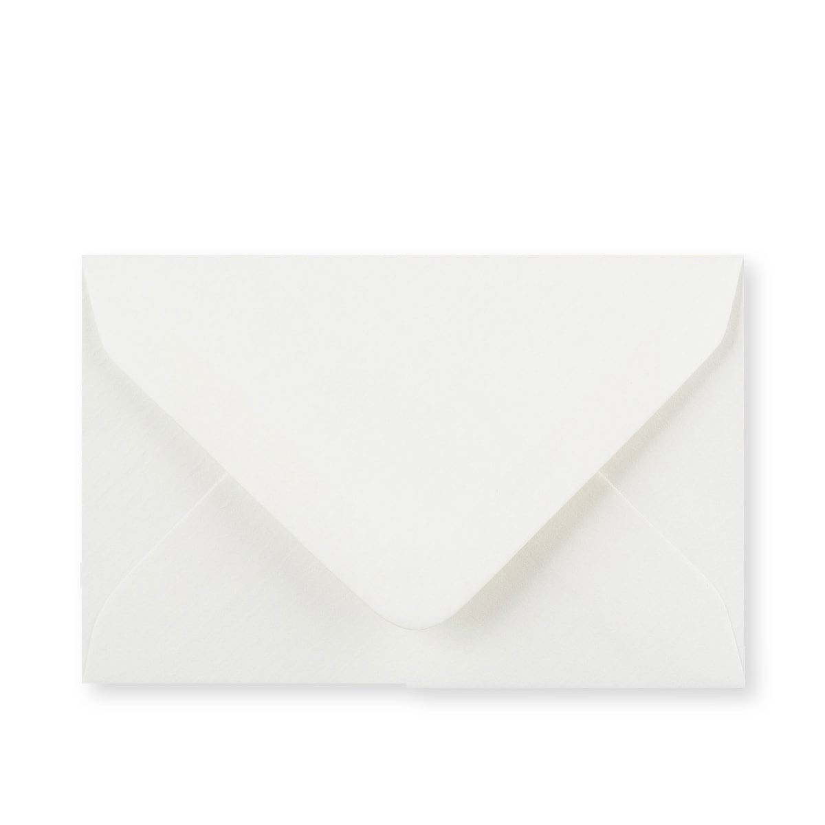 White lightweight laid envelope (90gsm) 62x94 mm