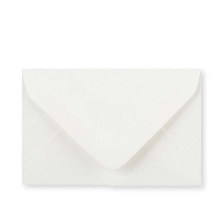 White lightweight laid envelope (90gsm) 62x94 mm