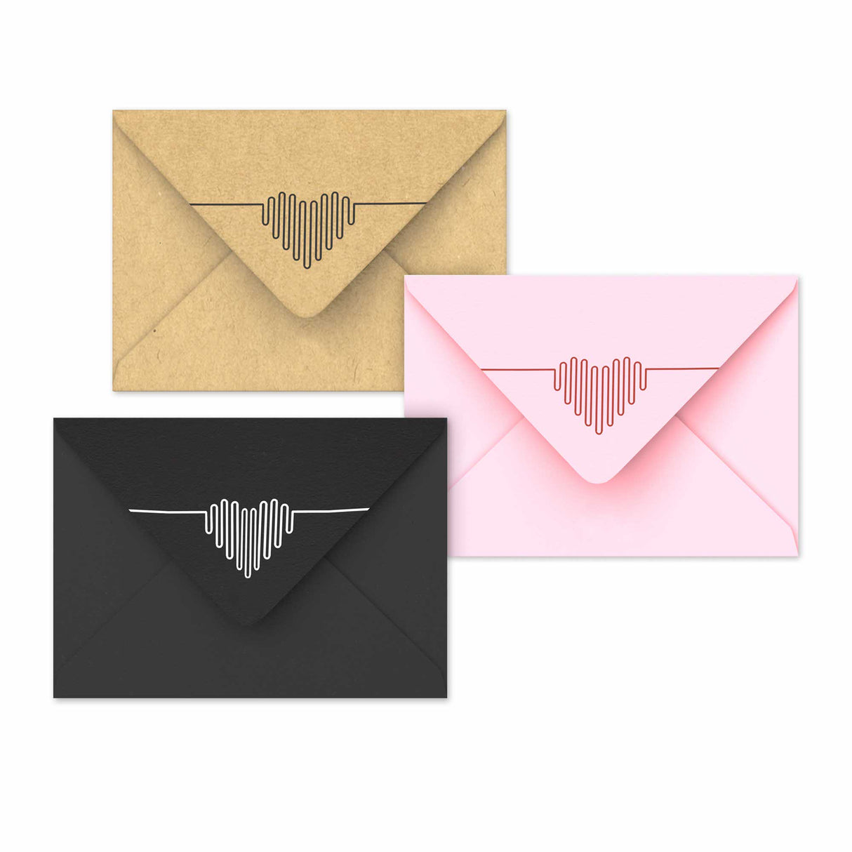 Valentine's Day envelopes ”Heartbeat”