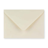 B6 Ivory Wove Gummed V-Flap Greeting Card Envelope (125 x 175mm)