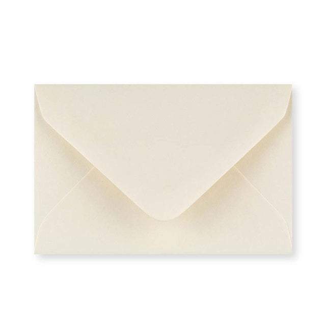 Ivory Wove Gummed V-Flap Greeting Card Envelope (62 x 94mm)