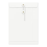 Coloured envelopes with string and washer closure